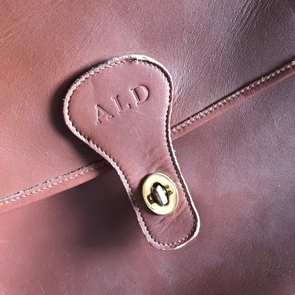 Sacoche Brown Leather Brief Case with Shoulder Strap - Picture 5 of 6